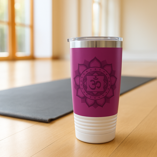Crown Chakra Stainless Steel 20oz Tumbler – Spiritual Connection