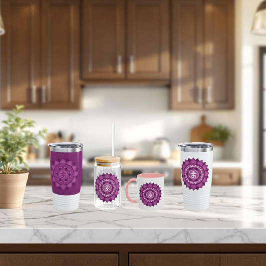 Crown Chakra Drinkware Set – Awaken Divine Connection