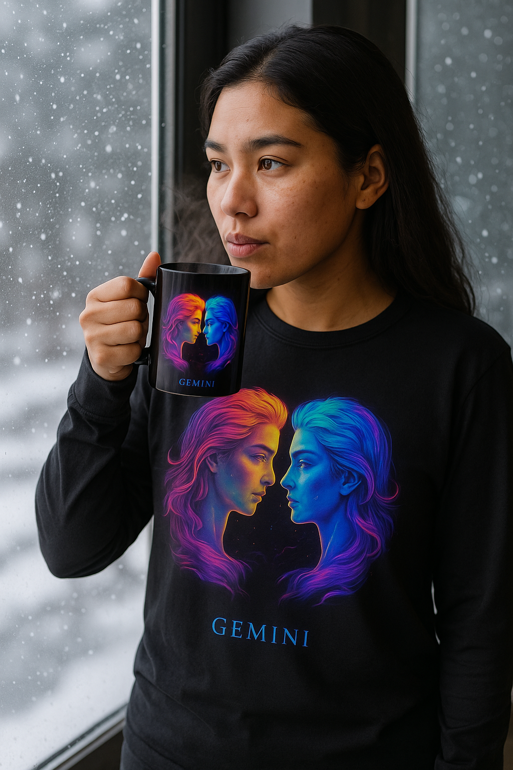 Gemini Long Sleeve Tee & Mug Set