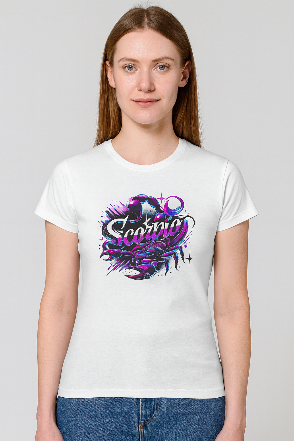 Scorpio Zodiac T-Shirt – Bold Black & White Design 2