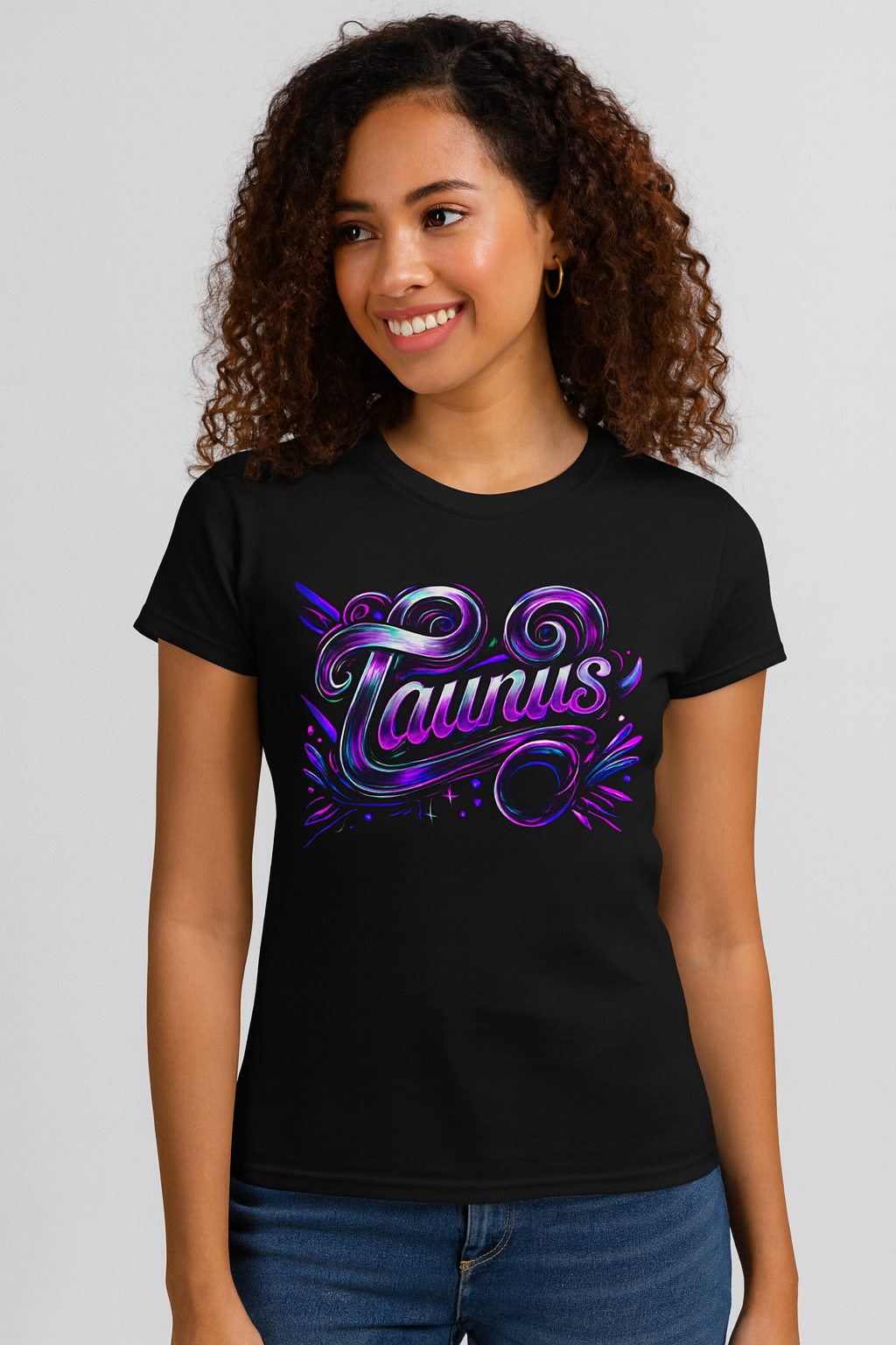 Taurus Zodiac T-Shirt – Bold Black & White Design 2