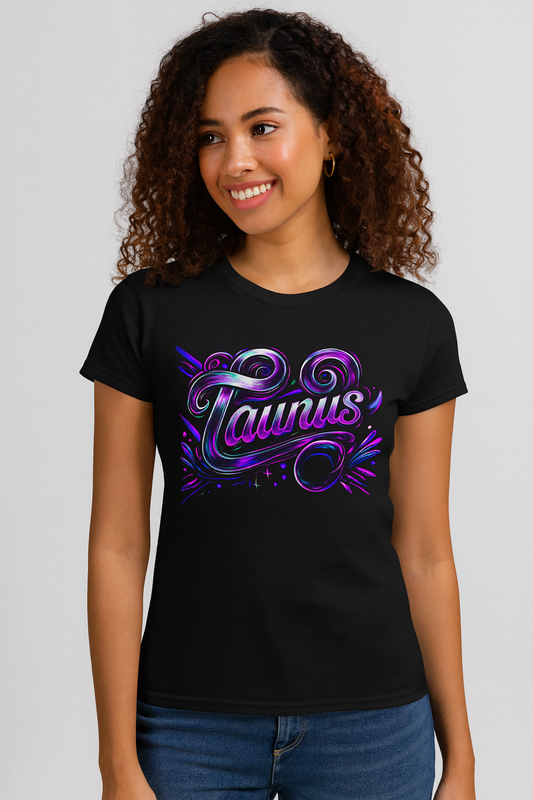 Taurus Zodiac T-Shirt – Bold Black & White Design 2