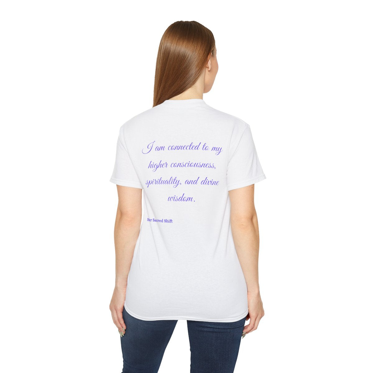 Third Eye Chakra Tee – “I Am Connected to Divine Wisdom” | Her Sacred Shift